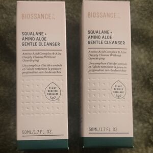 Biossance Squalane + Amino Aloe Cleanser - White and Green Packaging